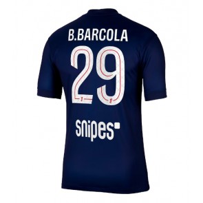 Lacne Muži Futbalové dres Paris Saint-Germain Bradley Barcola #29 2025-26 Krátky Rukáv - Domáci